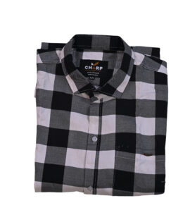 Charp Black & White Checked Shirt - 1