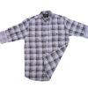 Charp White & Black Check Shirt-1
