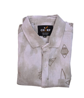 Charp Off-White Floral Print Shirt-2