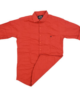 Charp Rust Red Casual Shirt-1