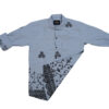 Charp Grey Embroidered Shirt-1